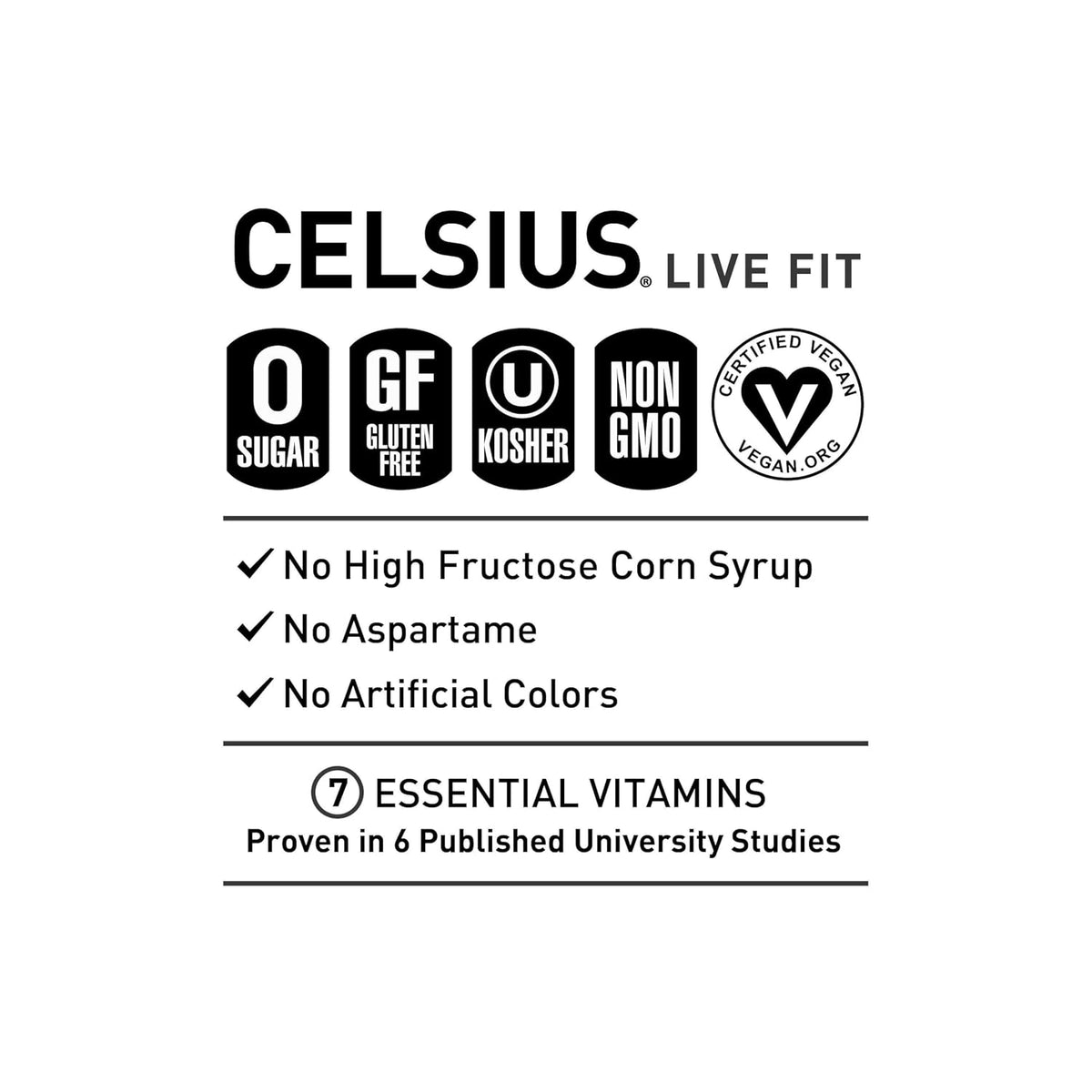 CELSIUS Sparkling Spritz Vibe Summer Edition, Sugar Free Energy Drink, 12 Fl Oz (Pack of 12)