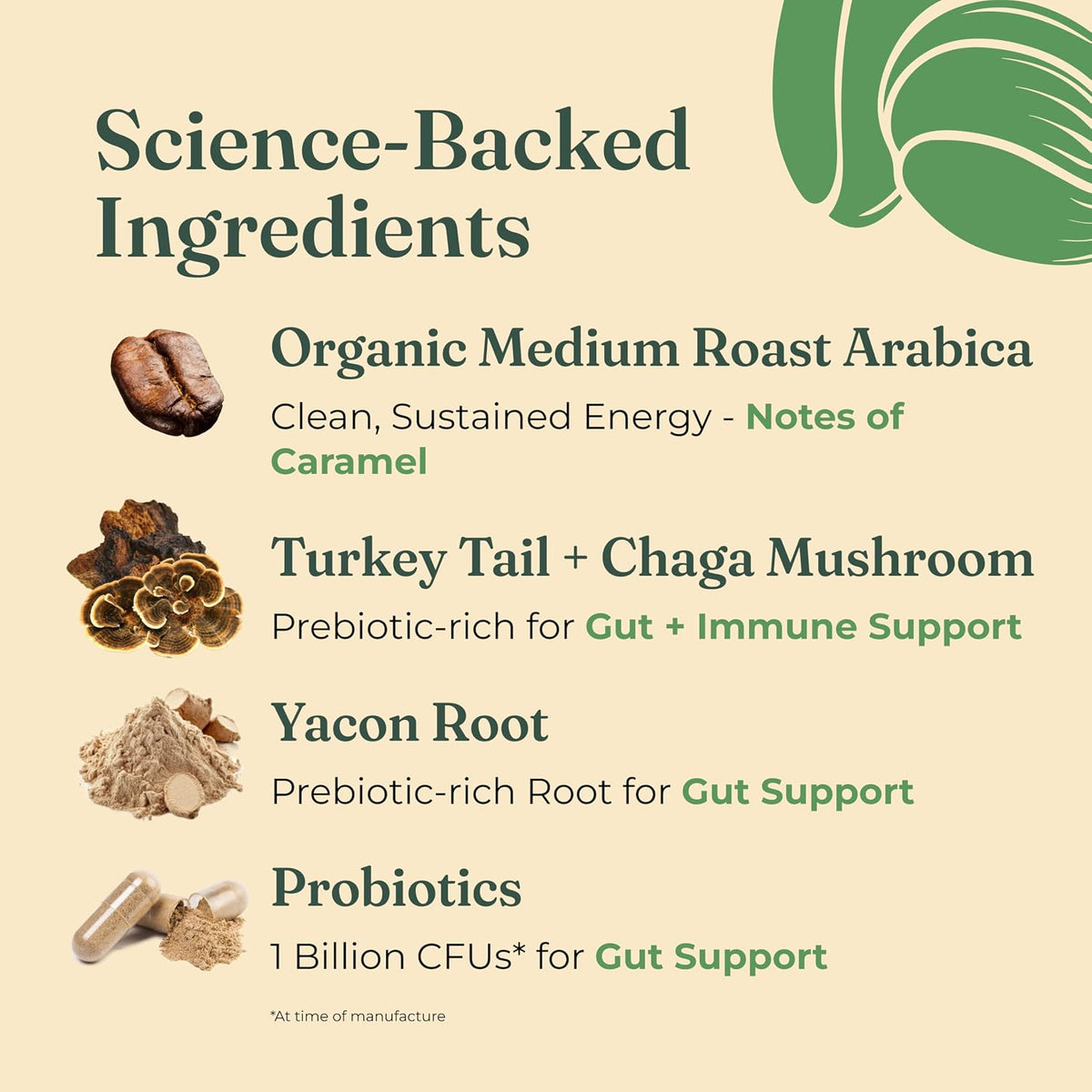 Four Sigmatic Gut Health Organic Coffee Pods | Medium Roast Probiotic K Cups with Chaga and Turkey Tail | Immune Boosting, Probiotic Mushroom Coffee K Cups for Gut Health and Immune Support | 24 Count